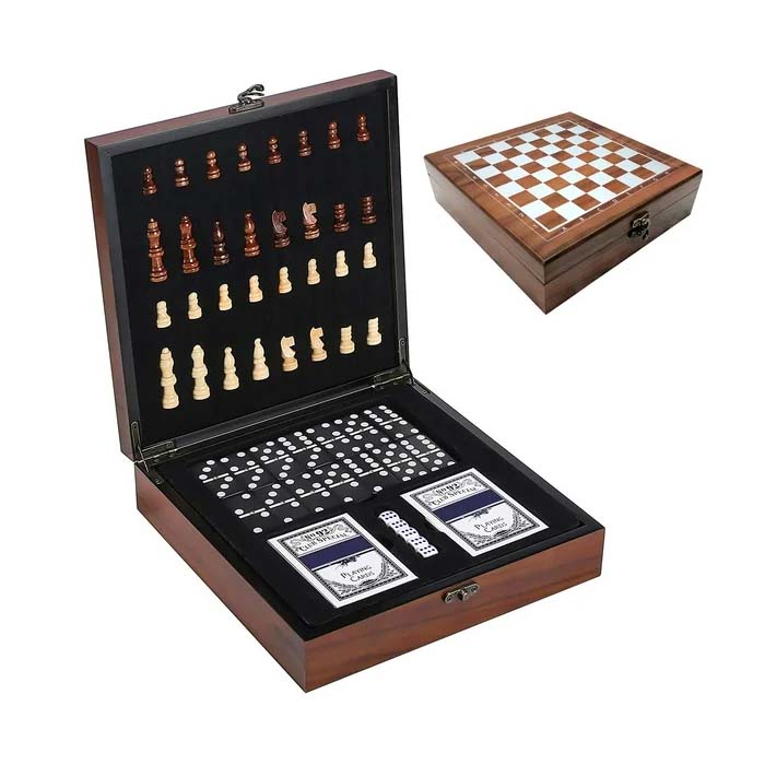 Miniatura 4 de Juego de Ajedrez 4 en 1 Domino Cartas